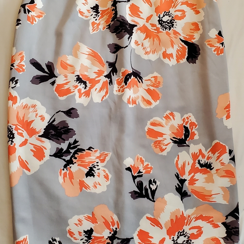 Floral pencil skirt